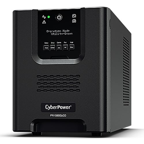 CyberPower 1500VA Line Interactive Tower Pro UPS, 1350W, LCD Display, 8x IEC, AVR Energy Saving, Hot-Swap Batteries CyberPower 1500VA Line Interactive Tower Pro UPS, 1350W, LCD Display, 8x IEC, AVR Energy Saving, Hot-Swap Batteries